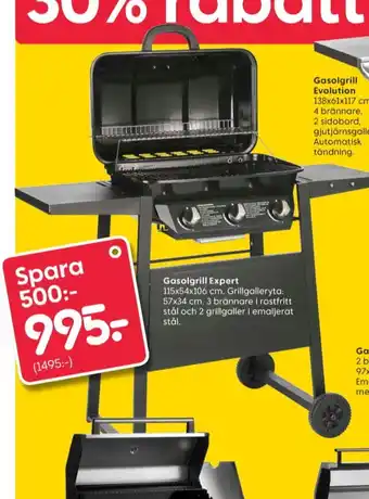Rusta Regent gasolgrill erbjuda
