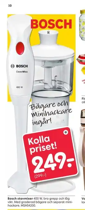Rusta Bosch stavmixer erbjuda