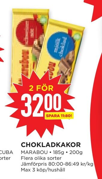 Willys Hemma Chokladkakor erbjuda