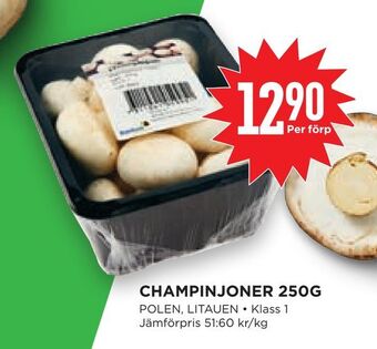 Willys Hemma Champinjoner 250g erbjuda
