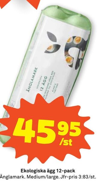 Stora Coop Ekologiska ägg 12-pack erbjuda