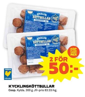 Stora Coop Kycklingköttbullar erbjuda