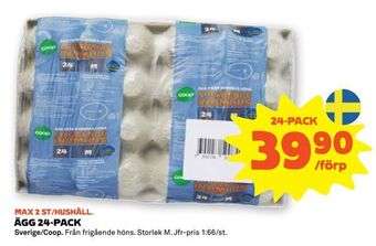 Stora Coop Ägg 24-pack erbjuda