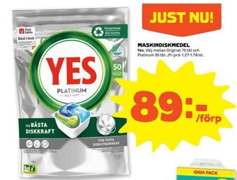 Stora Coop Maskindiskmedel erbjuda