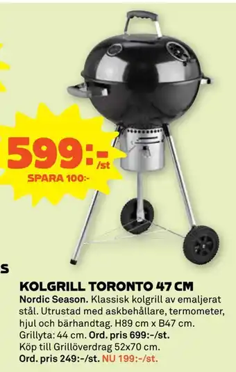 Stora Coop Kolgrill toronto 47 cm erbjuda