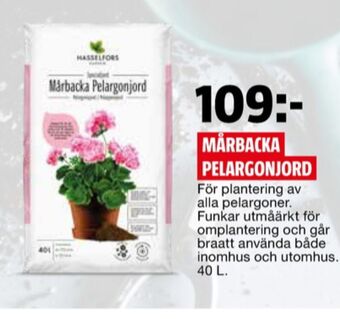 Bauhaus Hasselfors garden plantjord erbjuda