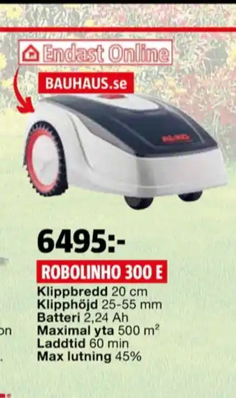 Bauhaus Al-ko robotgräsklippare erbjuda