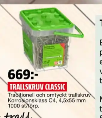 Bauhaus Essve trallskruv erbjuda