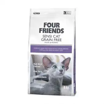 Animail Fourfriends cat sensi cat grain free duck & potato erbjuda