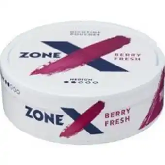 Willys Zone x berry fresh tobaksfritt snus erbjuda