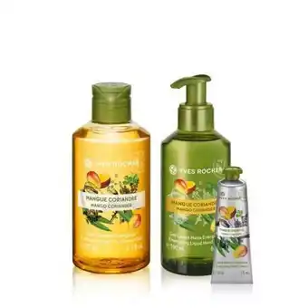 Yves Rocher Set - mango koriander (handtvål, duschgel & handkräm) erbjuda