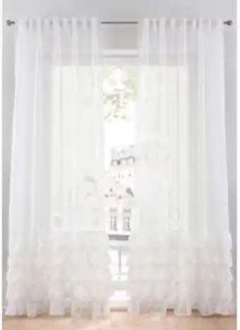 Bonprix Gardin med ryschkanter (1-pack) erbjuda