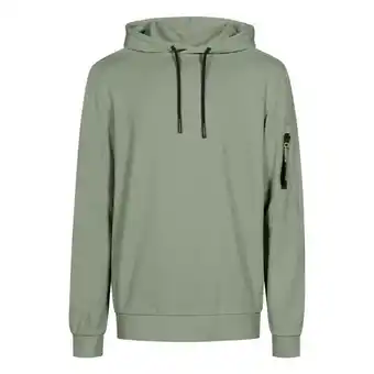 Outnorth Garment dyed hoodie agave green erbjuda