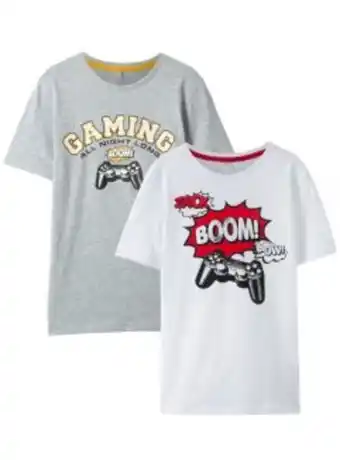 Bonprix T-shirt för pojkar (2-pack), av ekologisk bomull erbjuda