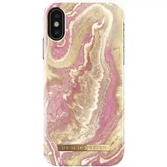 Fashion case iphone x/xs - golden blush marble
