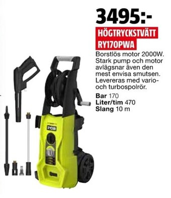 Bauhaus Högtryckstvätt RY170PWA erbjuda