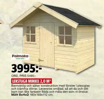 Bauhaus Lekstuga Mikkel 2.0M erbjuda