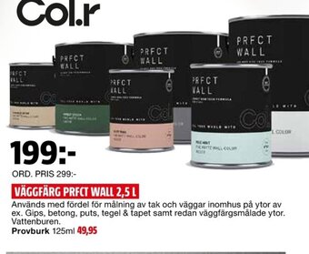 Bauhaus Väggfärg Prfct Wall 2.5L erbjuda