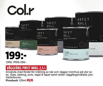 Bauhaus Väggfärg prfct wall 2,5 l erbjuda