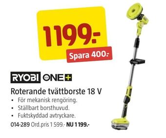 Roterande tvättborste 18 V