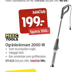 Jula Ogräsbrännare 2000 W erbjuda