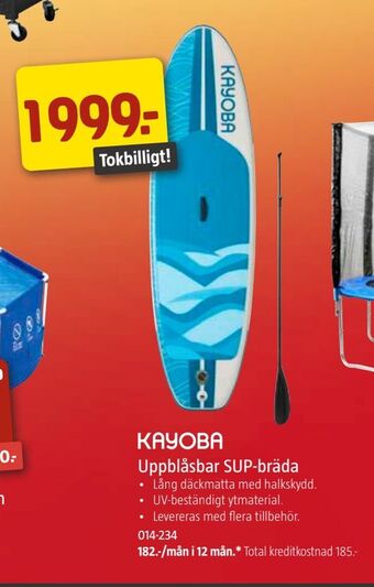 Jula Uppblåsbar SUP-bräda erbjuda