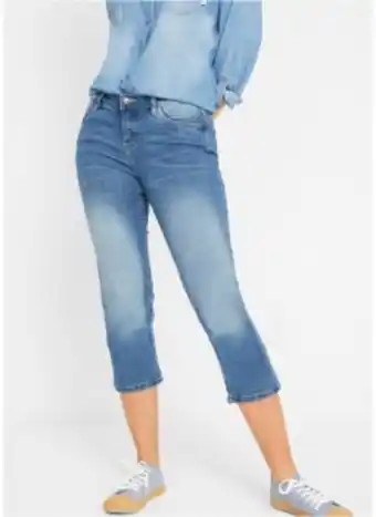 Bonprix Bekväma stretchjeans, 7/8-längd, raka ben erbjuda