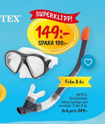 Leklust INTEX. Snorkelset erbjuda