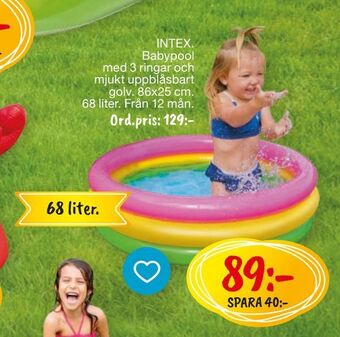 Leklust INTEX. Babypool erbjuda