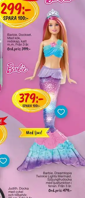 Leklust Barbie. Dreamtopia Twinkle Lights Mermaid erbjuda