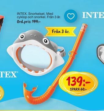 Leklust INTEX. Snorkelset erbjuda