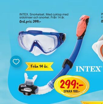 Leklust INTEX. Snorkelset erbjuda