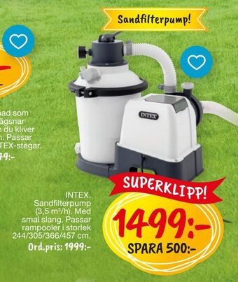 Leklust INTEX. Sandfilterpump erbjuda