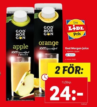 Lidl God Morgon juice erbjuda