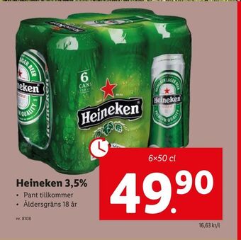 Lidl Heineken 3,5% erbjuda