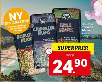 Lidl Torkade bönor erbjuda