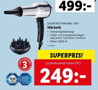 Lidl Hårtork erbjuda