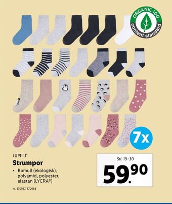 Lidl Strumpor erbjuda
