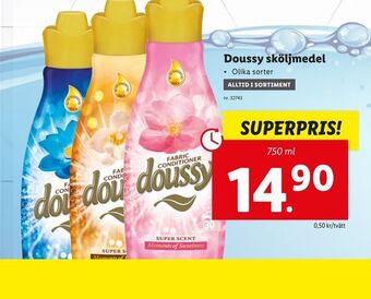 Lidl Doussy sköljmedel erbjuda