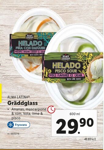 Lidl Gräddglass erbjuda