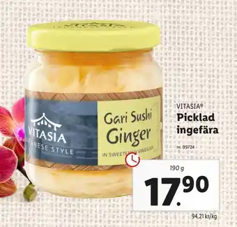 Lidl Picklad ingefära erbjuda