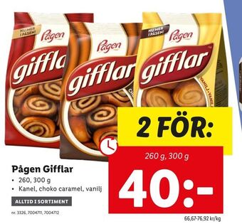 Lidl Pågen Gifflar erbjuda