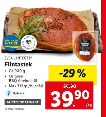 Lidl Flintastek erbjuda