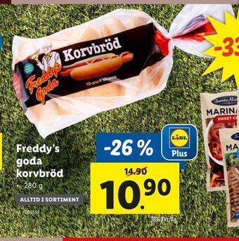 Lidl Freddy's goda korvbröd erbjuda