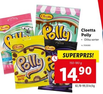 Lidl Cloetta Polly erbjuda