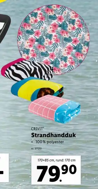 Lidl Strandhandduk erbjuda