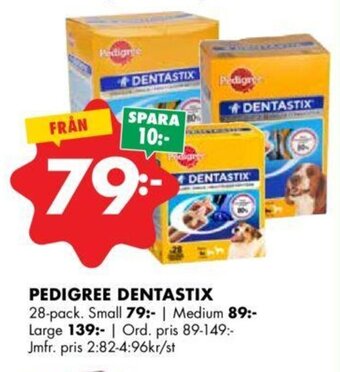 ÖoB Pedigree dentastix erbjuda