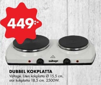 Dubbel kokplatta