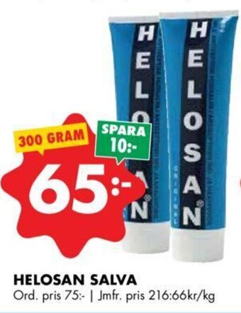 ÖoB Helosan salva erbjuda