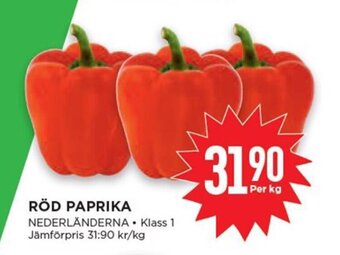 Willys Röd paprika erbjuda